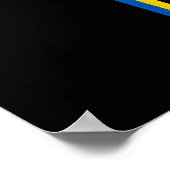 Steun voor Oekraïne President Zelensky Gezegde Ukr Poster (Hoek)