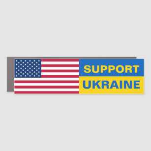 Steun voor Oekraïne Verenigde Staten American Flag Automagneet