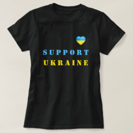 Steun voor Oekraïne ♡ vlag Oekraïne T-shirt
