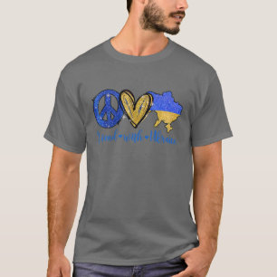 Steun voor Oekraïne: Vredesliefhebber Oekraïne T-shirt