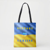 Steun voor Oekraïne - Vrijheidvrede - vlag van Oek Tote Bag (Voorkant)