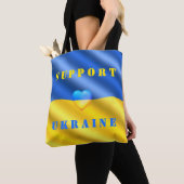 Steun voor Oekraïne - Vrijheidvrede - vlag van Oek Tote Bag (Dichtbij)