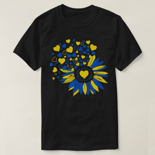 Steun voor Oekraïne - Zonnebloem - Mannen van het  T-shirt (Design voorkant)