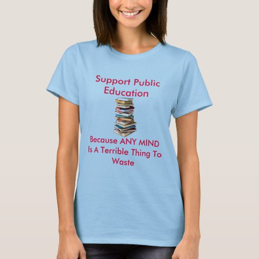 Steun voor openbaar onderwijs t-shirt (Voorkant)