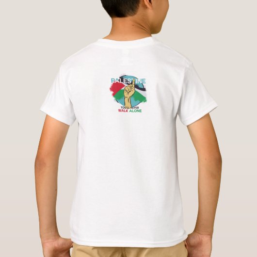 Steun voor Palestijnse mensen T-shirt (Achterkant)