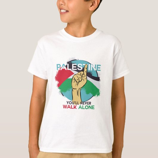 Steun voor Palestijnse mensen T-shirt (Voorkant)