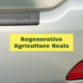 Steun voor regenererende landbouw bumpersticker (Op auto)