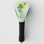 Steun voor Sunflower & Butterfly Ukraine Golfheadcover (Voorkant)