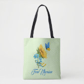 Steun voor Sunflower & Butterfly Ukraine Tote Bag (Voorkant)