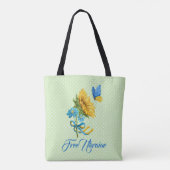 Steun voor Sunflower & Butterfly Ukraine Tote Bag (Achterkant)