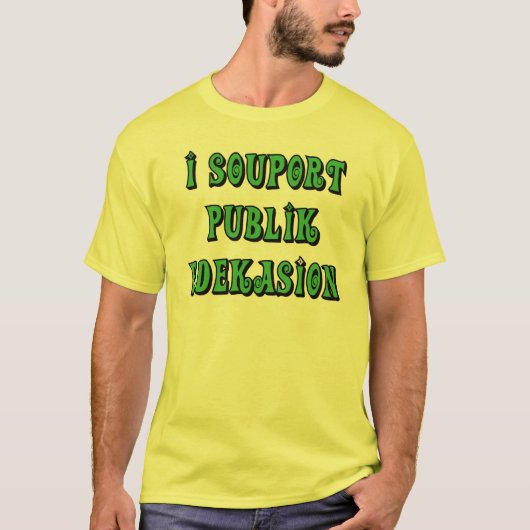Steun voor T-shirts voor openbaar onderwijs (Voorkant)