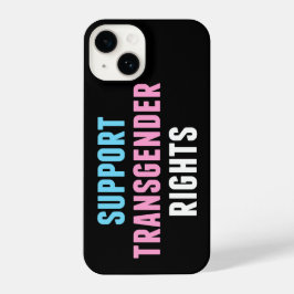 Steun voor transgenderrechten Trans Ally Black iPhone 14 Hoesje