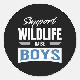 Steun voor wildgroei ronde sticker