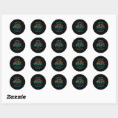 Steun voor wildgroei ronde sticker (Vel)
