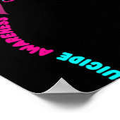 Steun voor zelfmoordbewustwording Zelfmoordprevent Poster (Hoek)