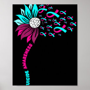 Steun voor zelfmoordbewustwording Zelfmoordprevent Poster