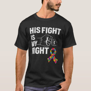 Steun voor Zoon Brother Autisme Bewustmaking Zijn  T-shirt