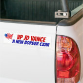 STEUN VP JD VANCE EEN NIEUWE GRENS TSAAR USA! Vlag Bumpersticker (Op Truck)