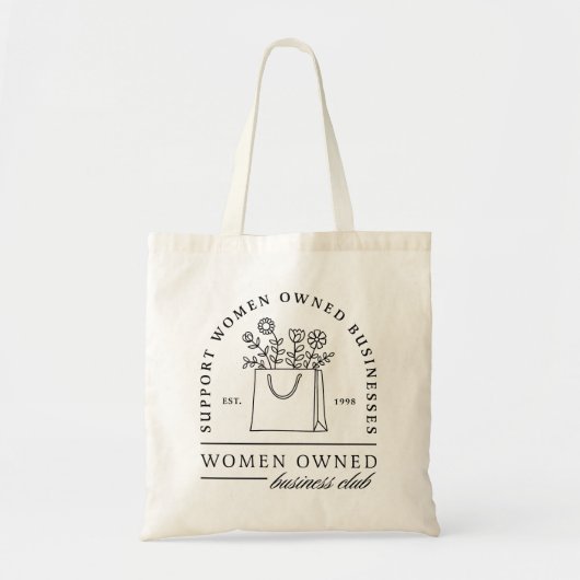 Steun vrouwen bezeten bedrijven esthetische tote bag (Voorkant)