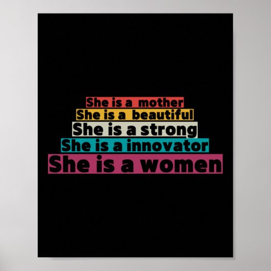 Steun vrouwenrechten poster (Voorkant)