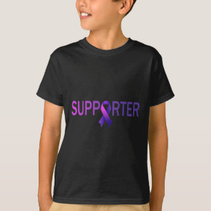 Steun Wereldkankerdag Lavendel Grafisch Kinderen E T-shirt