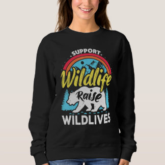 Steun Wilde Dieren Voed Op Wilde Jongens Kinderen  Trui