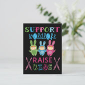 Steun Wildlife Raise Kinder vader Vaderdag Briefkaart (Staand voorkant)