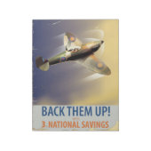Steun ze! WW2 poster Notitieblok (Linkerzijde)
