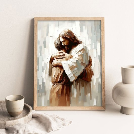 Steun zonder einde, Digitale Christelijke Kunst, J Poster