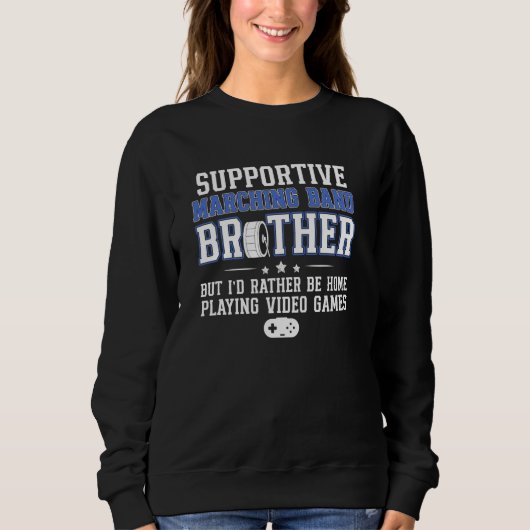 Steunende Marching Band Broer Grappige Marching Ba Trui (Voorkant)