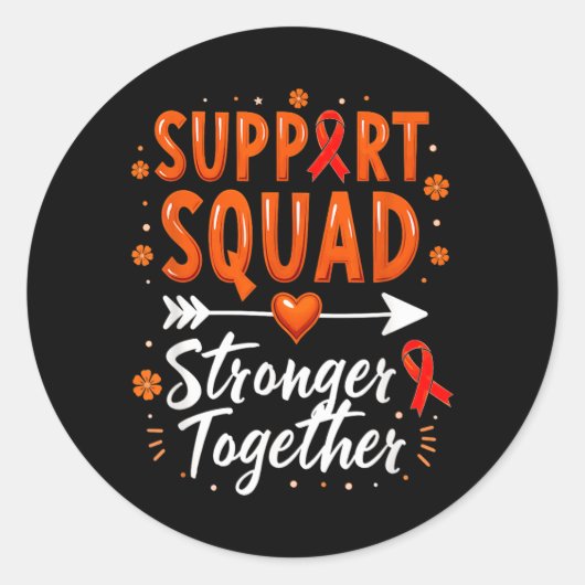 Steungroep Chronische Myeloïde Leukemie bewustzijn Ronde Sticker (Voorkant)