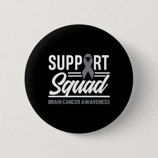 Steungroep Hersentumor Steun HersenKanker Ronde Button 5,7 Cm (Voorkant)