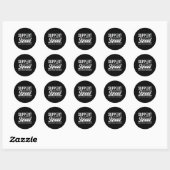 Steungroep Hersentumor Steun HersenKanker Ronde Sticker (Vel)