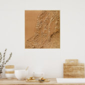 Steunkaart van Utah Poster (Keuken)