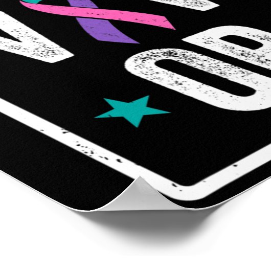 steunlint voor bewustmaking van kankerpatiënten poster (Hoek)