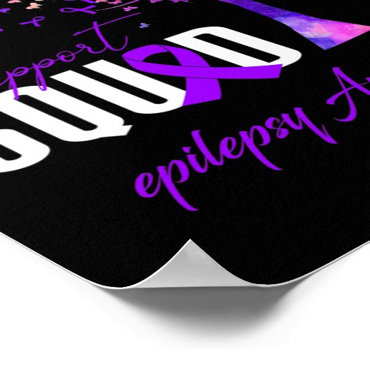 Steunploeg voor epilepsiebewustzijn poster (Hoek)
