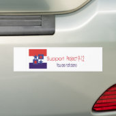 Steunproject 9-12 bumpersticker (Op auto)