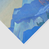 Steunpunt van de Geest door Nicholas Roerich Tissuepapier (Detail)