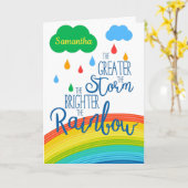 Steunquote regenboog kaart (Gele Bloem)
