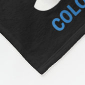 Steunteam Colon Kanker Bewustzijn Rommelige Knot Fleece Deken (Hoek)