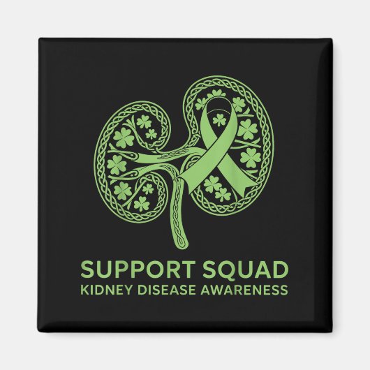 Steunteam Groene Lint Nierziekte Magneet (Voorkant)