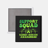 Steunteam Groene Lint _ Nierziekte Magneet (Voorkant / Achterkant)