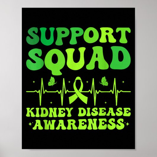 Steunteam Groene Lint _ Nierziekte Poster (Voorkant)