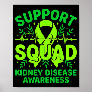 Steunteam Groene Lint Nierziekte Poster