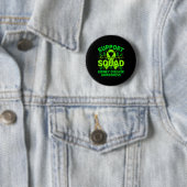 Steunteam groene lint nierziekte ronde button 5,7 cm (In situ)