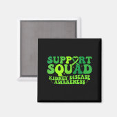 Steunteam Groene Lint PKD Nierziekte Magneet (Voorkant / Achterkant)