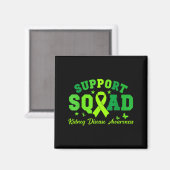 Steunteam groene lint vlinder pkd nier magneet (Voorkant / Achterkant)
