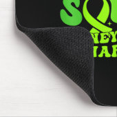 Steunteam groene lint vlinder pkd nier muismat (Hoek)