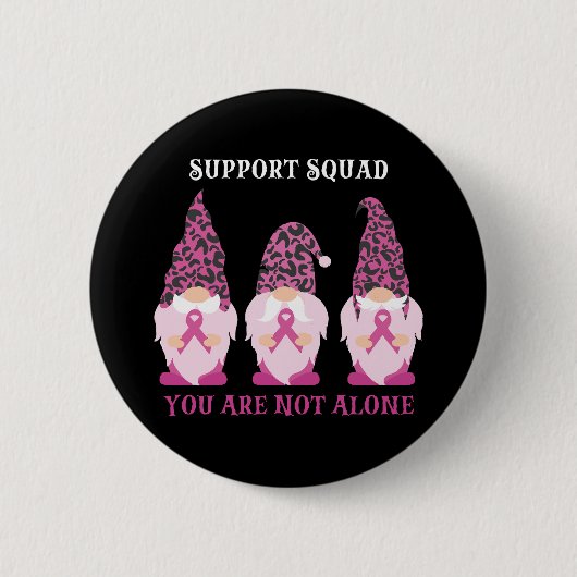 Steunteam Je Bent Niet Alleen Ronde Button 5,7 Cm (Voorkant)