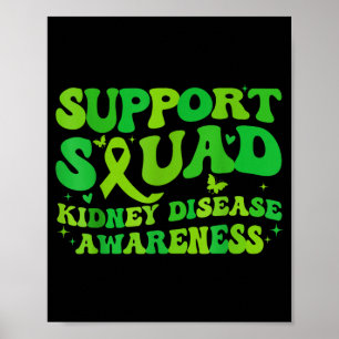 Steunteam Nierziekte Bewustzijn CKD Groen Poster